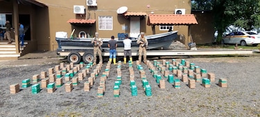 Decomisan cerca de media tonelada de droga en aguas de isla Jicarón, Veraguas