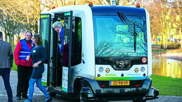 El ‘Wepod’, un microbús que se maneja solo