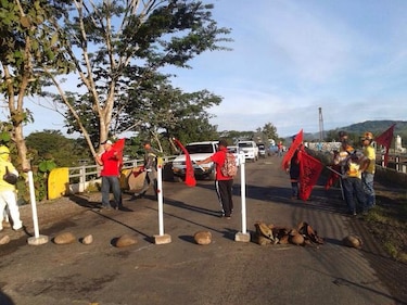 El Suntracs cierra cinco vías en Chiriquí en rechazo a fallo de la CSJ