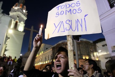 Presidente de Ecuador envía al Congreso pedido para explotar Yasuní