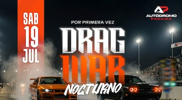 Sábado 19 de julio: Llega el Drag War Nocturno al Autódromo