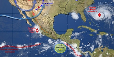 La tormenta Pilar afecta con lluvia a Puerto Vallarta