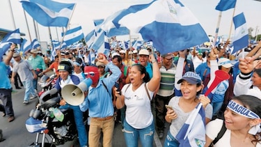 Nicaragüenses vuelven a las calles de Managua clamando justicia y democracia