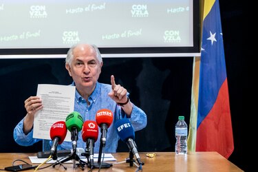 Ledezma: el apoyo internacional abre el camino para la proclamación de González Urrutia