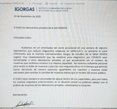 Minsa sanciona a tres laboratorios privados que realizan las pruebas para detectar la Covid-19