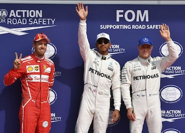 Hamilton logra la 'pole' en Bélgica y empata récord de Schumacher