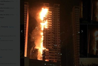 Video: Se incendian dos rascacielos de 40 pisos en Ajman, Emiratos Árabes Unidos