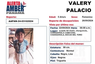 Activan la Alerta Amber por la desaparición de una niña de 5 años