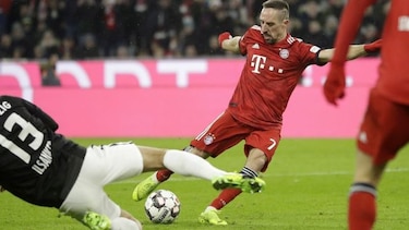 Franck Ribery rescata al Bayern con gol de la victoria ante el Leipzig