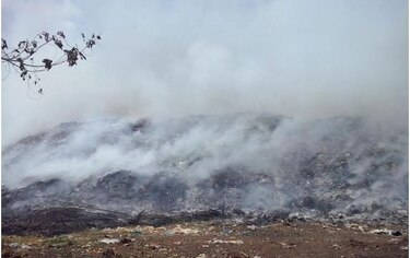 Se registra incendio en el relleno sanitario de La Chorrera