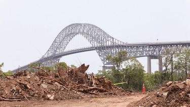 Obra física del cuarto puente, en diciembre