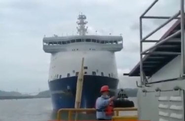 Reportan incidente con barco de Liberia en las esclusas de Miraflores