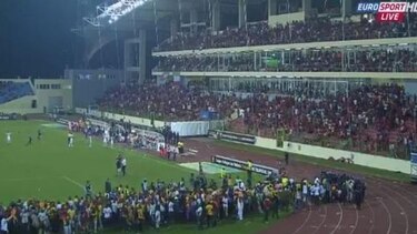 Semifinal entre Guinea Ecuatorial y Ghana fue interrumpida tras incidentes en las gradas