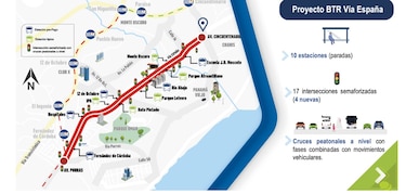 58 comercios invaden la servidumbre dentro del trazado de ampliación de la vía España