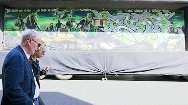 Un Banksy en remolque