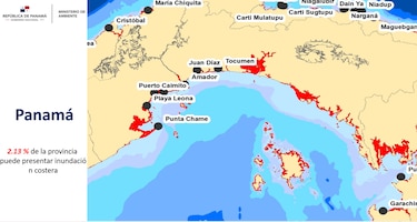 El cambio climático provocará la desaparición de islas y zonas costeras en Panamá