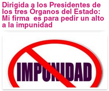 Campaña para pedir un alto a la impunidad en Panamá