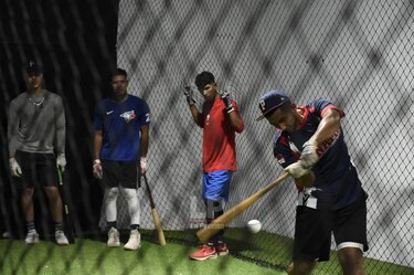 Los Federales entrenaron en el Rod Carew