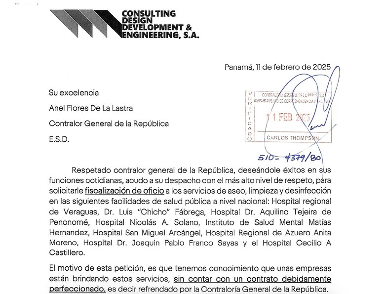 Impugnan la legalidad de los contratos de limpieza hospitalaria a favor de Hombres de Blanco y Sicarelle