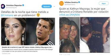 Exmodelo acusa a Cristiano Ronaldo de violación y el futbolista lo desmiente