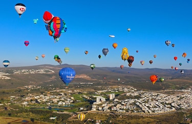 El Festival Internacional del Globo comienza en México afectado por la sequía