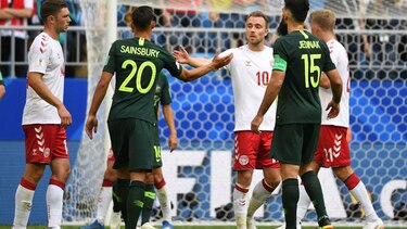Australia logra empate 1-1 ante Dinamarca gracias al VAR