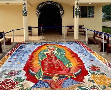 Continúa proyecto de alfombras camino a Compostela 2021