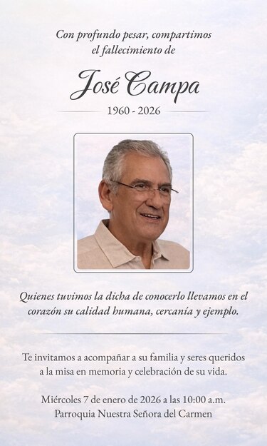 Fallece José Campa, ex CEO de Towerbank