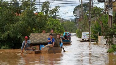 Lluvias causan caos en Sao Paulo y dejan una persona muerta