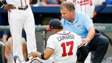 Johan Camargo ya trabaja en su rehabilitación