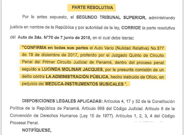 Tribunal corrige fallo y confirma nulidad de caso a Lucy Molinar