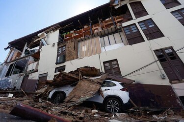 Las impactantes imágenes de los destrozos causados por el potente terremoto que sacudió Colombia