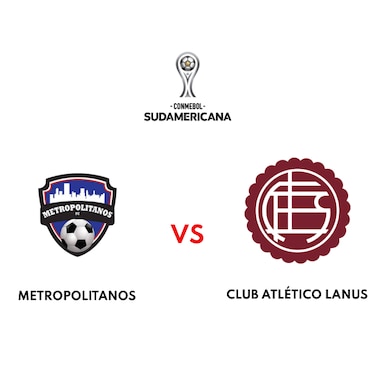 Metropolitanos ante Club Atlético Lanús en el primer encuentro de la Copa Sudamericana Grupo A
