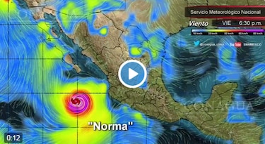 Norma se degrada a tormenta tropical en el Pacífico cerca de México