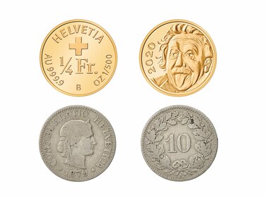 Einstein, impreso en la moneda más pequeña del mundo