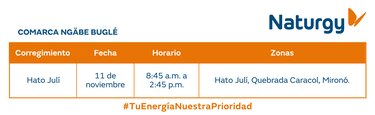 Trabajos de mantenimiento en la red eléctrica del 10 al 16 de noviembre 2025