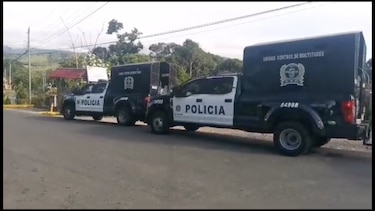 Vehículos y agentes policiales rondan la consulta ciudadana en Coclesito, sobre el contrato minero