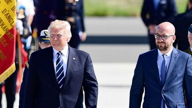 Trump llega a Bruselas a reunirse con los líderes de la OTAN