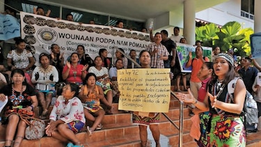 Los wounaan reclaman tierras