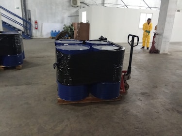Fiscalía de Drogas ubica 140 tanques de precursores  químicos para la elaboración de cocaína