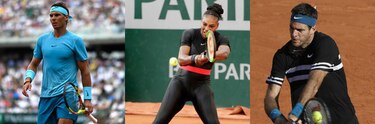 Nadal, Serena y Del Potro avanzan en el Abierto de Francia