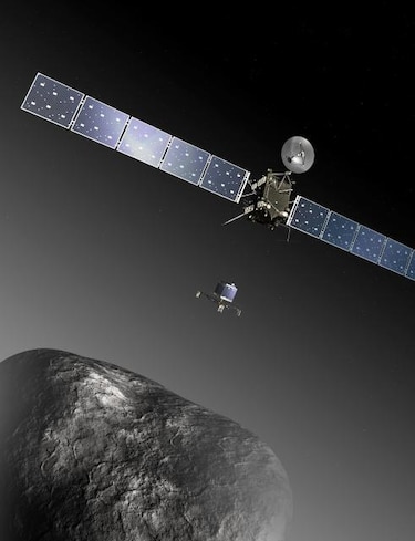 Sonda Rosetta despierta hoy de una hibernación de casi tres años