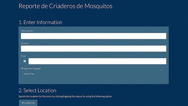 Aplicación contra el zika