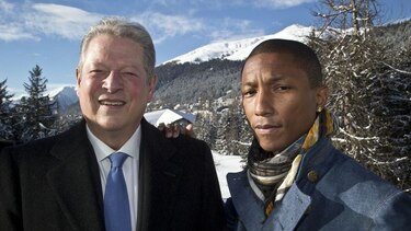 Pharrell Williams alerta en Davos de la gravedad del calentamiento global