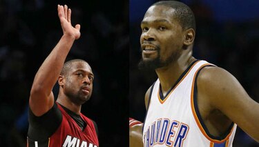 Wade y Durant, Jugadores de la Semana en la NBA