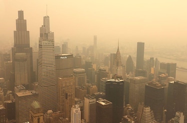 Incendios forestales en Canadá deterioran la calidad del aire y afectan a Nueva York antes de la final del Mundial