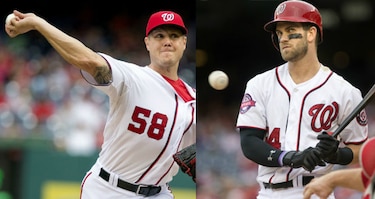 Frustración dentro de los Nacionales: Papelbon y Harper se van a los golpes