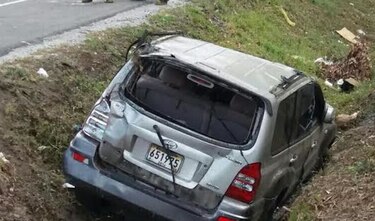 Vuelco deja cinco heridos en la autopista Arraiján–La Chorrera