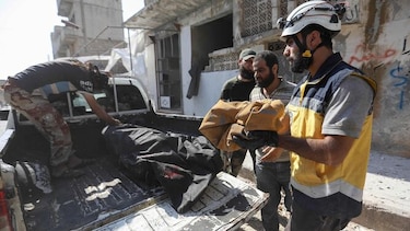 Al menos 15 civiles muertos, incluidos seis niños, en bombardeos en Siria