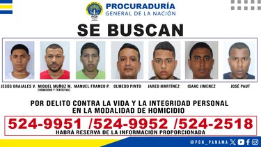 Ministerio Público divulga lista de personas requeridas por homicidio